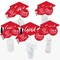 Big Dot of Happiness Red 2026 Graduation Party Centerpiece Sticks - Table Toppers - Set of 15